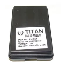 BANSHEE QVB-67L Battery, Lithium-Ion, Fits Vertex