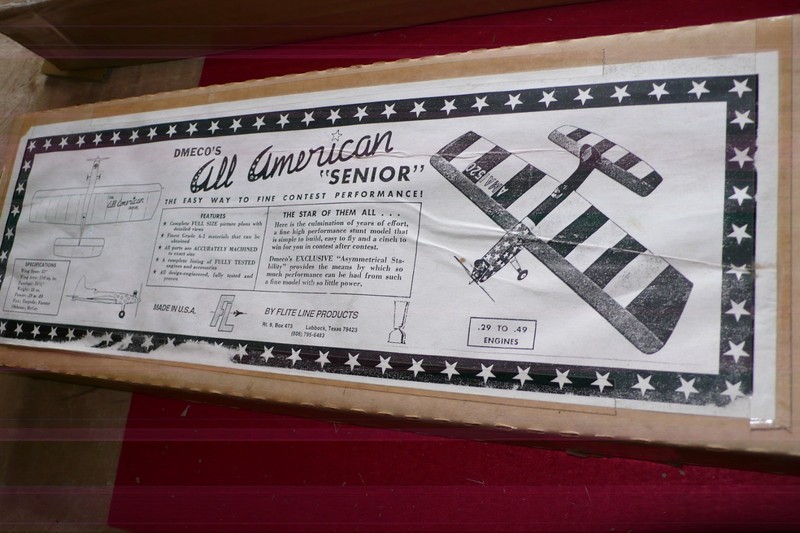 Flite Line Repo kit of DeBolt All American Senior-51"W.S. .29-.49 engine-Exc.
