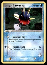 Team Aqua's Carvanha 47 95 C Team Magma vs Team Aqua Pokemon MP on eBay