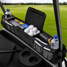 Golf Cart Front Storage Basket with Cooling Compartment and Adjustable Strap