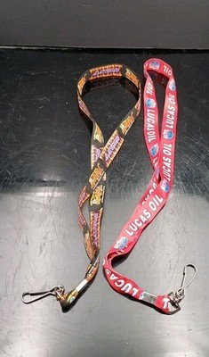 Pair Of Lucas Oil & Texas Motor Speedway No limits Lanyards W/ Clip T2792