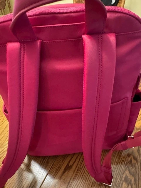 NUEVA Mochila para Laptop Tumi Voyageur ROSIE 16.1” Nylon y Cuero - ROSA FUCSIA Foto 4 de 4