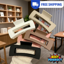 4Pack Large Hair Claw Clips for Women Thin Thick Hair Big Matte Square Wholesale