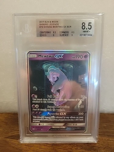 2017 Pokemon Shining Legends Mewtwo #78/73 BGS 8.5