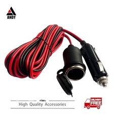 12V 13FT CAR CIGARETTE LIGHTER SOCKET EXTENSION CORD CABLE HEAVEY DUTY ADAPTER