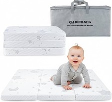 Trifold Pack and Play Mattress,38"x26" N 38x26, Mattress Fold