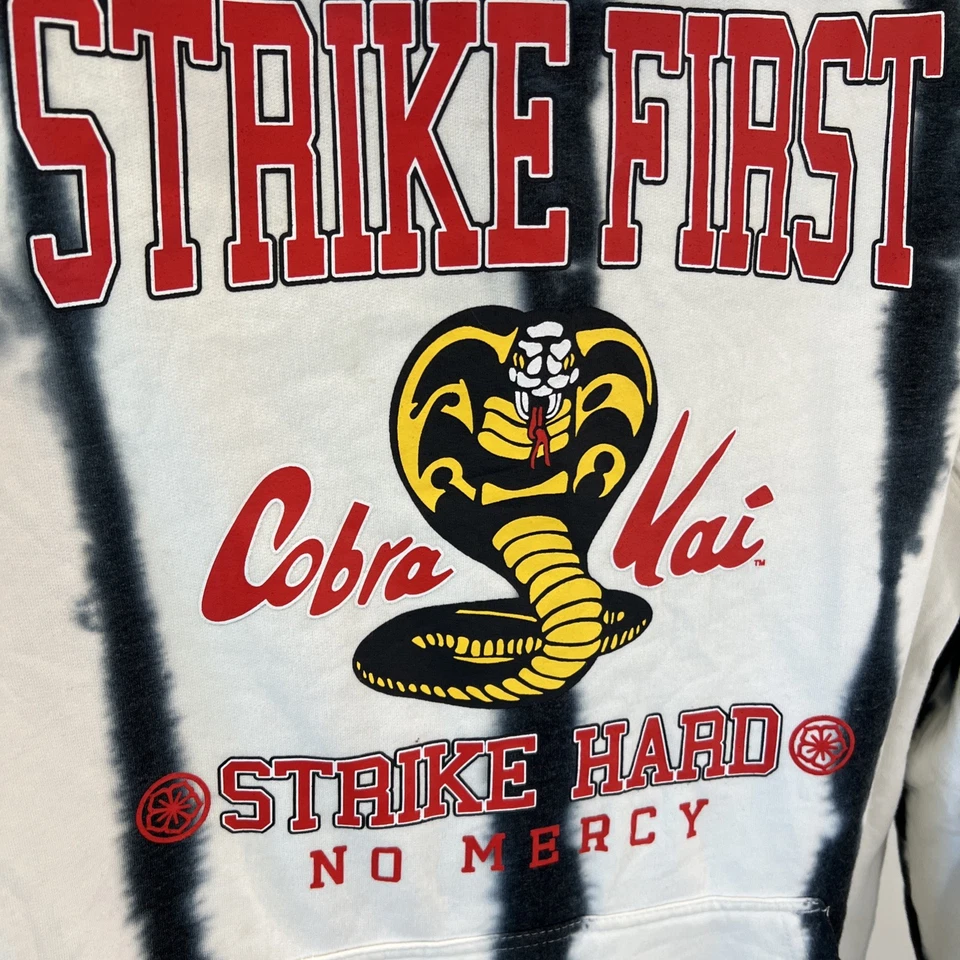 COBRA KAI The KARATE Kid NETFLIX Hombre’s Talla Med Mujer’s Talla Grande Logo Sudadera con Capucha Foto 3 de 4