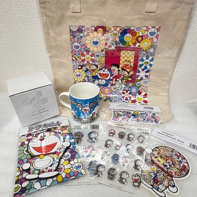 TAKASHI MURAKAMI x Doraemon Kaikai Kiki Set Mug Cups,4 Stickers,Key Ring,Bag