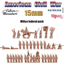 Federal Militia - American Civil War - 15mm -  Eskice Miniature