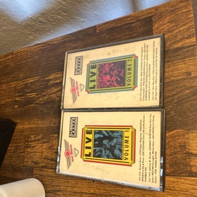 GRATEFUL DEAD JOHNNY WINTER Cassette Rock LIVE VOLUME 1 & 2
