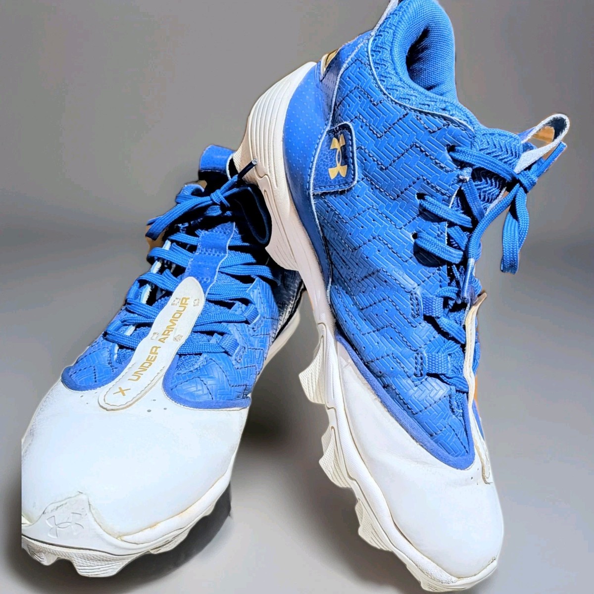 Under Armour Harper Baseball Cleats SIZE 7 Mens Blue | eBay