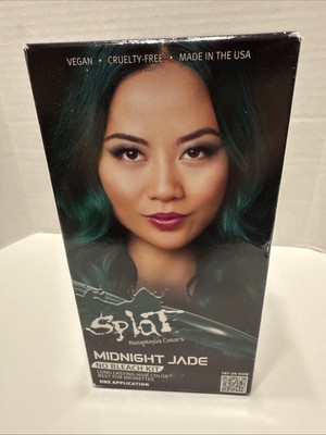 1 Box Splat Rebellious Colors Midnight Jade No Bleach Kit Lasts 4 To 6 Weeks