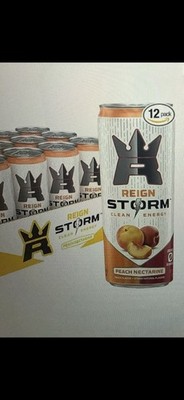 Reign Zero Sugar Peach Nectarine Clean Energy Drink 12 Pack