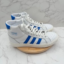 Adidas Basket Sneakers Alta Professionale Bianco Blu Pelle Uomo Taglia 7 FW4404