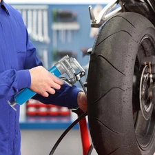 High-Pressure Mini Grease Gun with Dual Cartridges and Flexible Hose