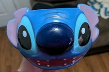 Disney Stitch Mug Face Mouth Jumbo Blue Large 3D Ceramic Blue 20oz