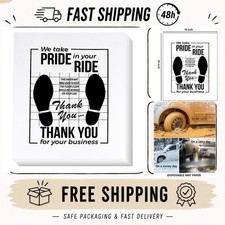 FADUOALI Disposable Floor Mats 100 Pcs Car Paper Protector 16x20in