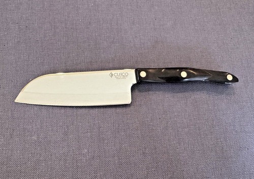 Cutco 2166 Petite Santoku Knife 5-1/4" Stainless Blade Brown Swirl Handle MINT