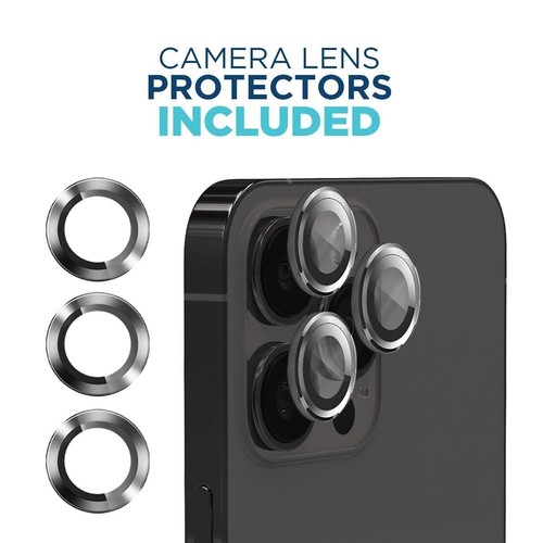 Tech Armor Screen Protector for iPhone 15 Pro 6.1 inch - 3 Pack + Camera Lens - Picture 3 of 7