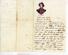 Civil War Patriotic Lettersheet Used with letter Col. Ellsworth
