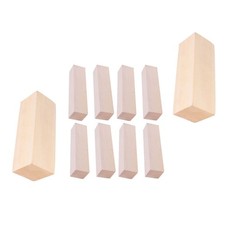 10 Pcs DIY Blank Wood Planks Unfinished Wood Plank DlY Carving Wooden Blocks