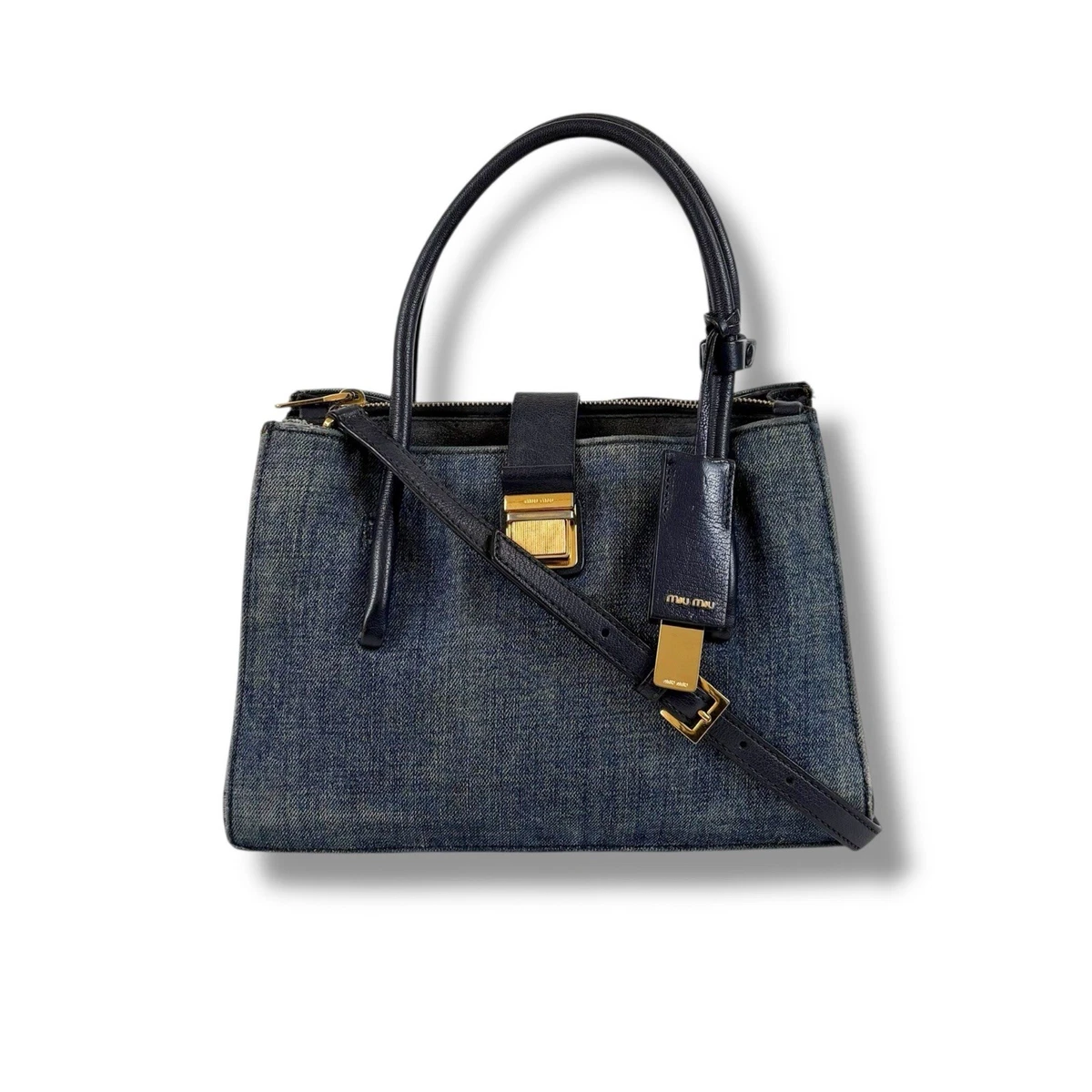 Miu Miu Shoulder Bag Denim Exterior Bags & Handbags for Women for