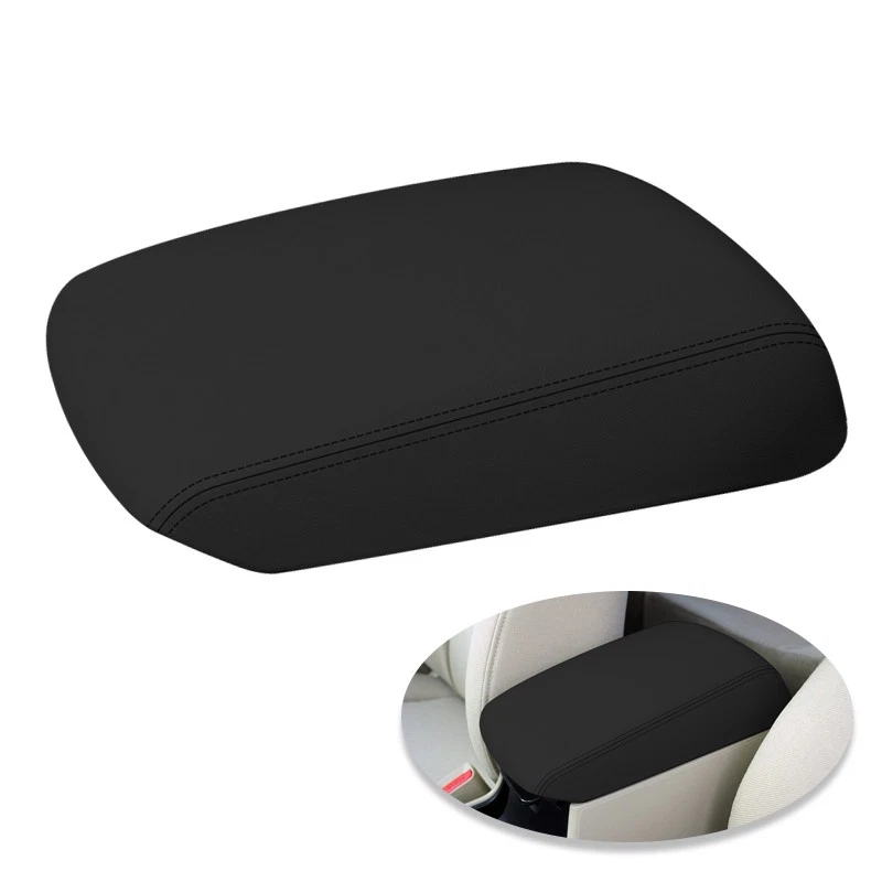 For 2006-2012 Mazda 3 Center Console Black Vinyl Armrest Lid Cover - Imagem 4 de 4
