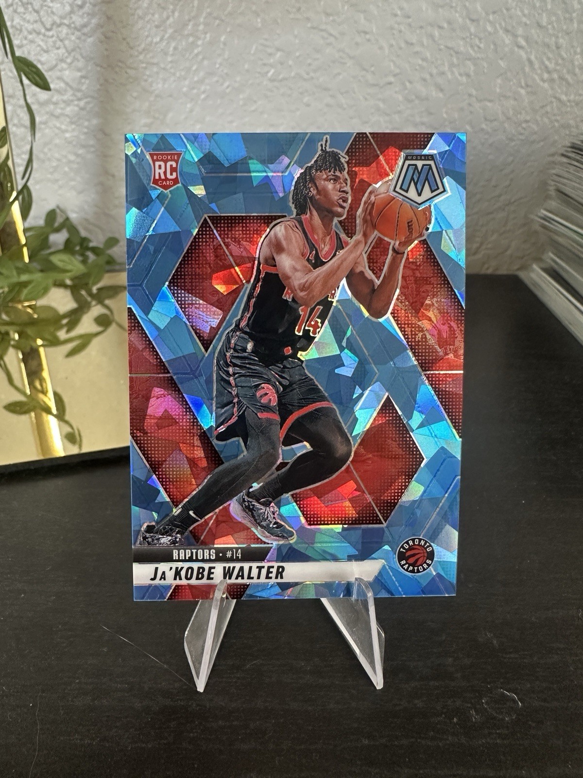 2024-25 Panini Mosaic - Rookies Ja'Kobe Walter #234 Ice Mosaic Prizm /125 (RC)