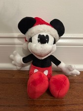 Vintage Disney Parks Exclusive "MICKEY MOUSE" SANTA/CHRISTMAS Plush, NWT 