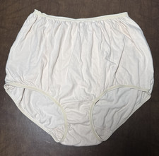 Vtg Cotillion 100 Cotton Brief Granny Panties Sz 9 Extra stretchy waist  legs