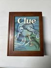 Parker Brothers Vintage Game Collection Clue Bookshelf Wooden Box Edition 2005