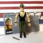 GI Joe Sgt. Slaughter v2 1986 *100% COMPLETE w/Card, Excellent!* Triple T VTG