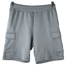 Old Navy Active Go Dry Light Grey Athletic Shorts Boys L 10 12