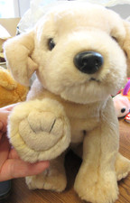 1999 Beanie Buddy Ty Golden Retriever Dog Plush Yellow Lab Stuffed Animal