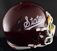 MISSISSIPPI STATE BULLDOGS Riddell Speed Full Size AUTHENTIC Football Helmet