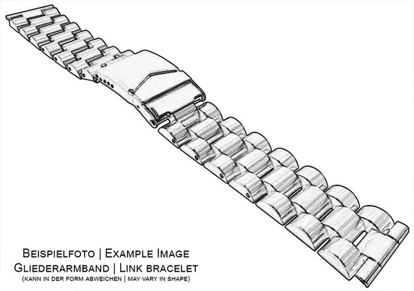 Minott Ersatzband Edelstahl Gelbgoldfarben Zugband Teleskopanstoß 16-22Mm-image