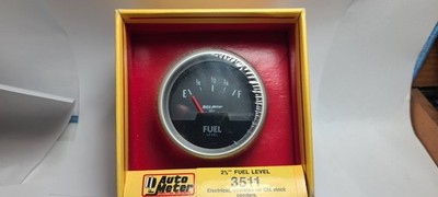 AUTO METER ILLUMINATED ELECTRIC FUEL LEVEL GAUGE NOS