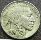 US 1938-D Buffalo Nickel  **