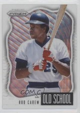 2021 Panini Prizm Old School White Wave Prizm Rod Carew #OS-5 HOF 4xw