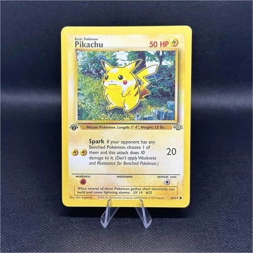 Pokémon Pikachu First Edition 58/64 Jungle 1999 WOTC [LP+]