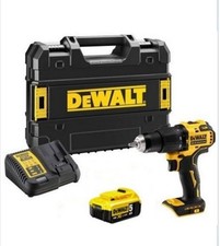 Image of DEWALT DCD709P1T 18v XR Brushless Compact Combi Hammer Drill - Yellow