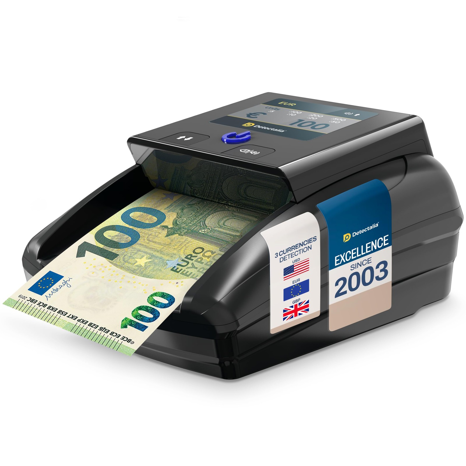 Détecteur automatique Detectalia D7T+ doté d'une détection 100% fiable et 5 niveaux de contrôle