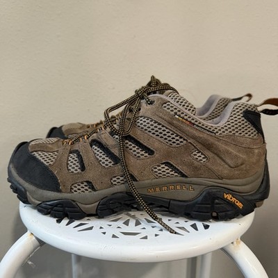 Merrell Moab Ventilator Low Mens 10 Beige Mid Hiking Trail Boots Shoes