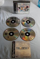 Final Fantasy IX 9 PlayStation 1 PS1 Black Label Game in Discs, Manual & Works!