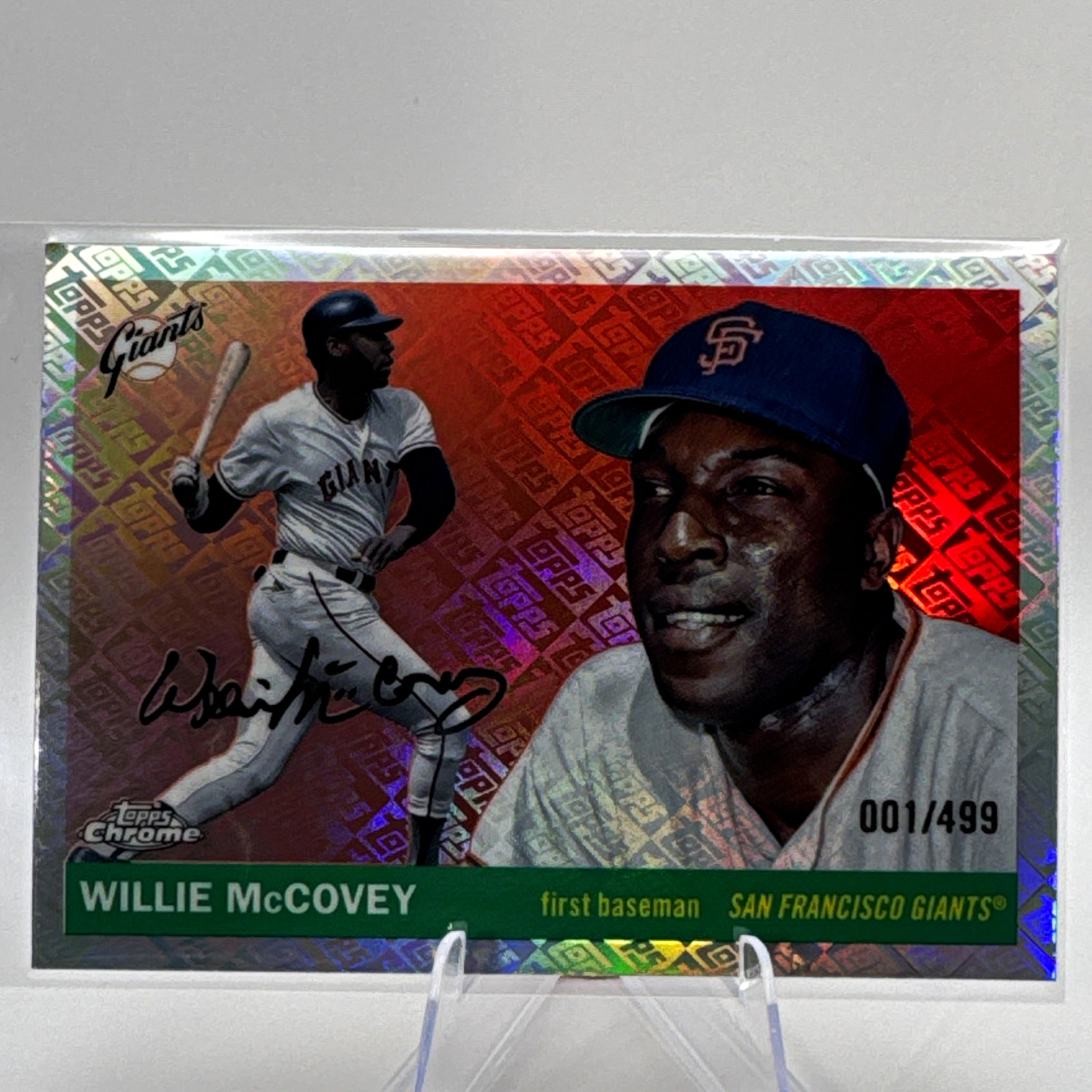 Topps Chrome 2025 Willie McCovey Auto #404 San Francisco Giants 001/499