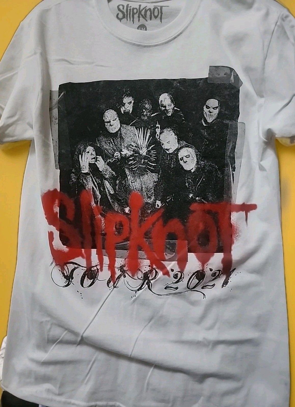 Slipknot Men's Large Concert Tour 2021 Knotfest Tee T-Shirt CR10 New Excellent