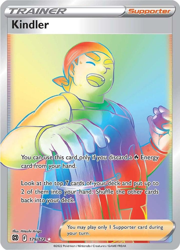 KINDLER 179/172 BRILLIANT STARS POKEMON (RAINBOW SECRET RARE, NM)