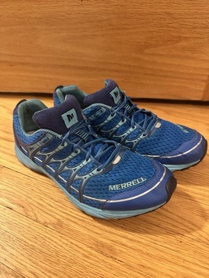 Merrell Mix Master Move Glide Blue Trail Running Shoes Women s US 10 Athletic