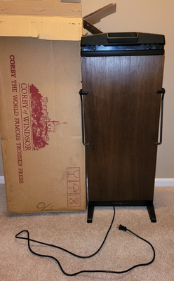 #ad CORBY OF WINDSOR 7700 Pants Trousers Laundry Press Garment Steamer Crease Timer $140.00