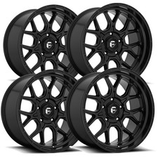 Set Of 4 Fuel D670 Tech 20x10 6x5.5 -18mm Matte Black Wheels Rims 20 Inch